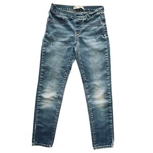 Levi’s Denim Jean Leggings Girls 8 R 8R Regular Blue Wash Skinny Elastic Waist